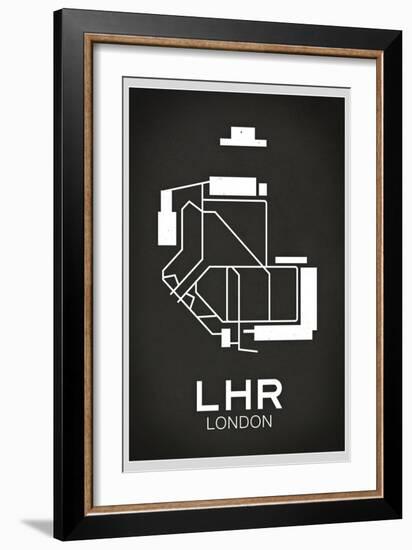 LHR London Airport-null-Framed Art Print