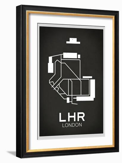 LHR London Airport-null-Framed Art Print