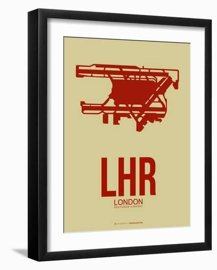 Lhr London Poster 1-NaxArt-Framed Art Print