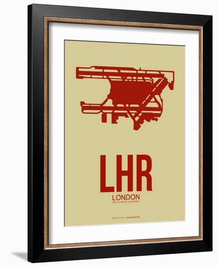 Lhr London Poster 1-NaxArt-Framed Art Print