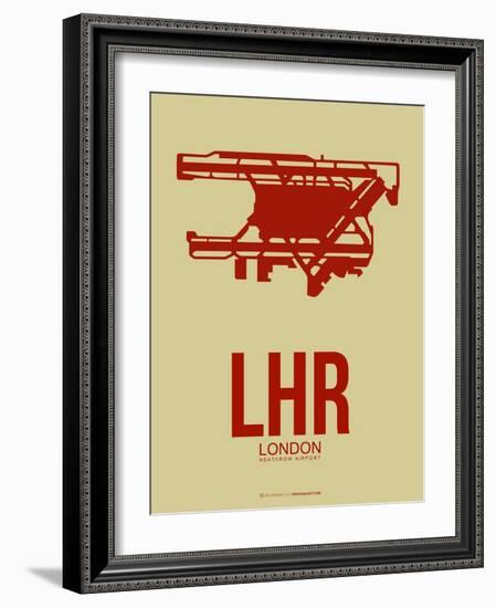 Lhr London Poster 1-NaxArt-Framed Art Print