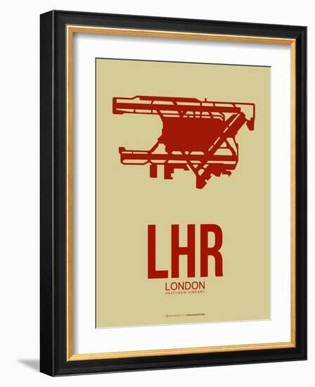 Lhr London Poster 1-NaxArt-Framed Art Print