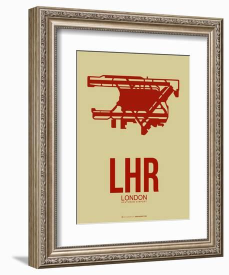 Lhr London Poster 1-NaxArt-Framed Art Print