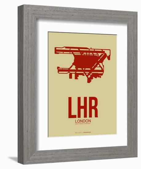 Lhr London Poster 1-NaxArt-Framed Art Print