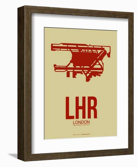 Lhr London Poster 1-NaxArt-Framed Art Print