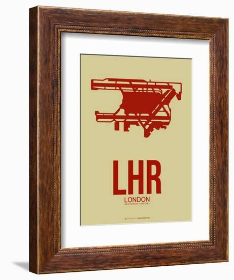 Lhr London Poster 1-NaxArt-Framed Art Print