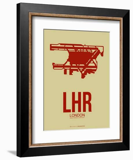 Lhr London Poster 1-NaxArt-Framed Art Print