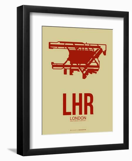 Lhr London Poster 1-NaxArt-Framed Art Print