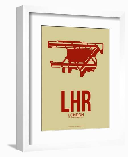 Lhr London Poster 1-NaxArt-Framed Art Print