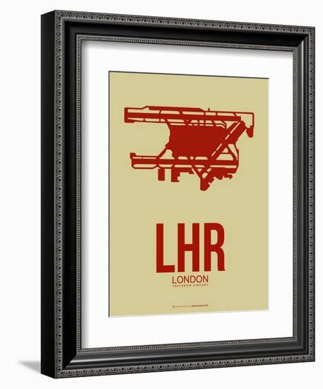 Lhr London Poster 1-NaxArt-Framed Art Print