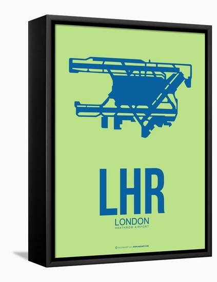 Lhr London Poster 2-NaxArt-Framed Stretched Canvas