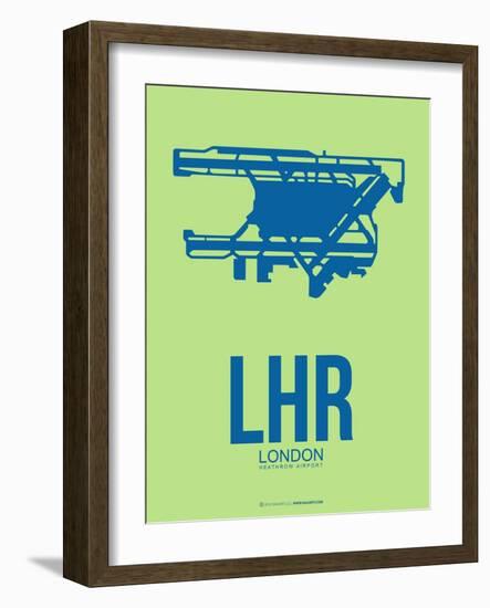 Lhr London Poster 2-NaxArt-Framed Art Print