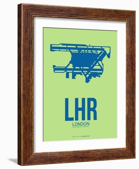 Lhr London Poster 2-NaxArt-Framed Art Print