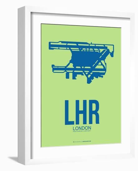 Lhr London Poster 2-NaxArt-Framed Art Print