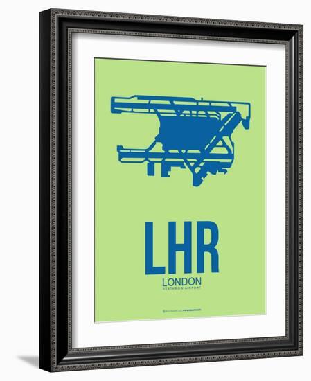 Lhr London Poster 2-NaxArt-Framed Art Print