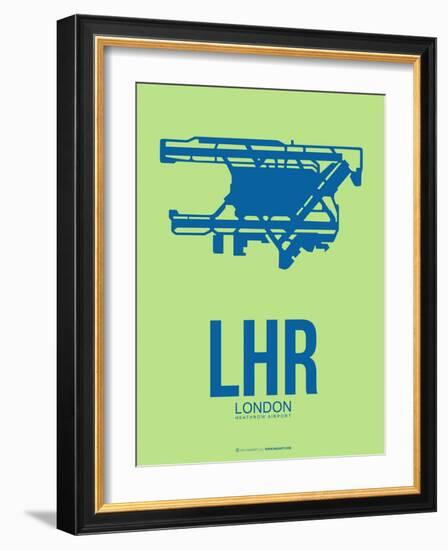 Lhr London Poster 2-NaxArt-Framed Art Print
