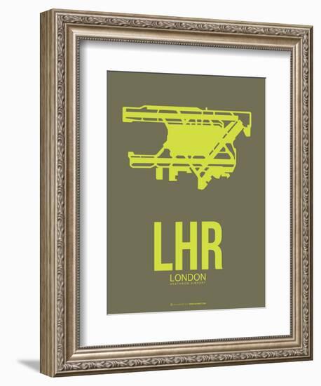 Lhr London Poster 3-NaxArt-Framed Art Print