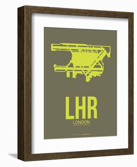 Lhr London Poster 3-NaxArt-Framed Art Print