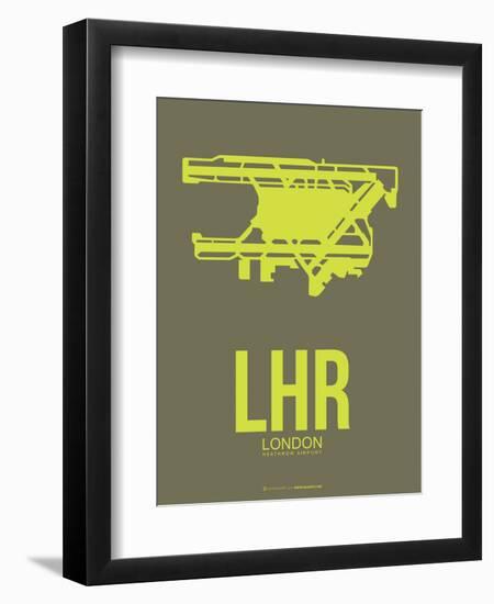 Lhr London Poster 3-NaxArt-Framed Art Print