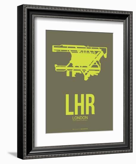 Lhr London Poster 3-NaxArt-Framed Art Print