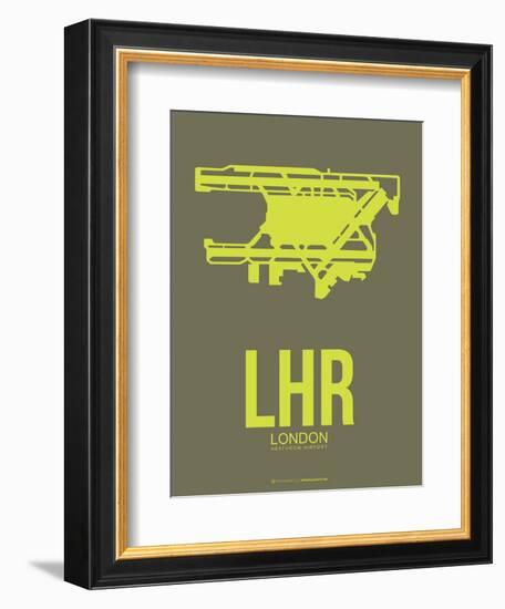 Lhr London Poster 3-NaxArt-Framed Art Print