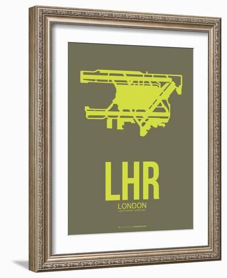 Lhr London Poster 3-NaxArt-Framed Art Print