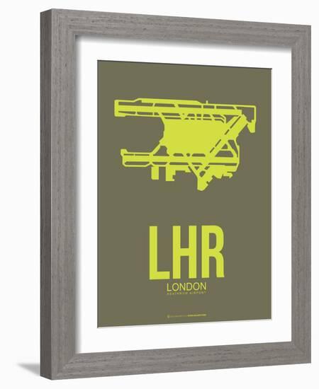 Lhr London Poster 3-NaxArt-Framed Art Print