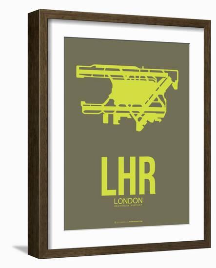 Lhr London Poster 3-NaxArt-Framed Art Print