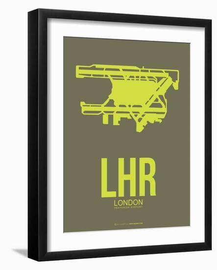 Lhr London Poster 3-NaxArt-Framed Art Print