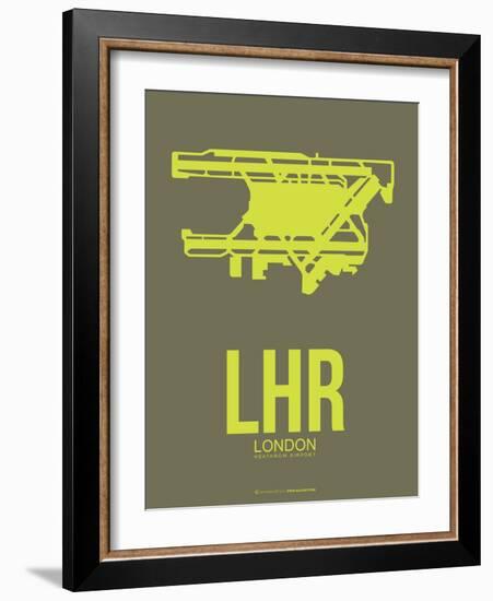 Lhr London Poster 3-NaxArt-Framed Art Print