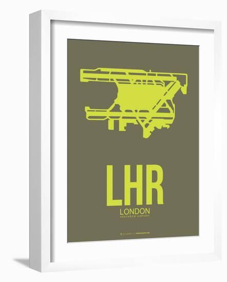 Lhr London Poster 3-NaxArt-Framed Art Print