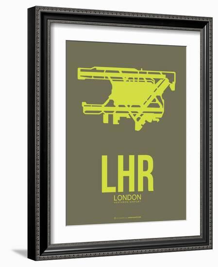 Lhr London Poster 3-NaxArt-Framed Art Print