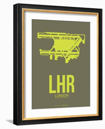 Lhr London Poster 3-NaxArt-Framed Art Print