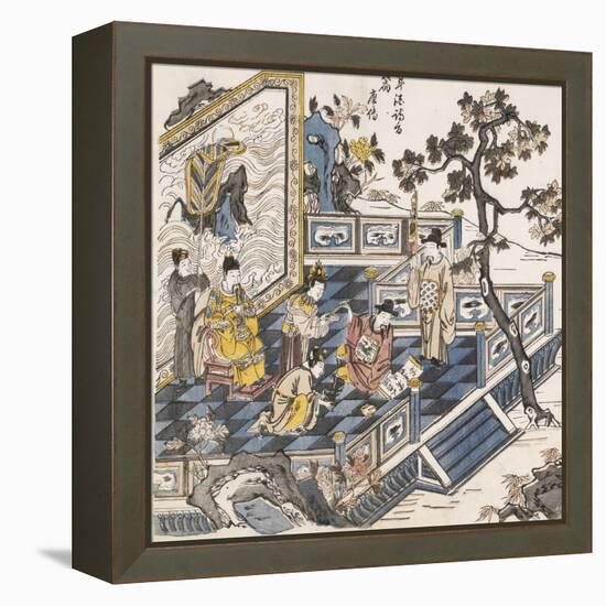 Li Bai Writing Poems-Li Bai xie Shi-Framed Stretched Canvas