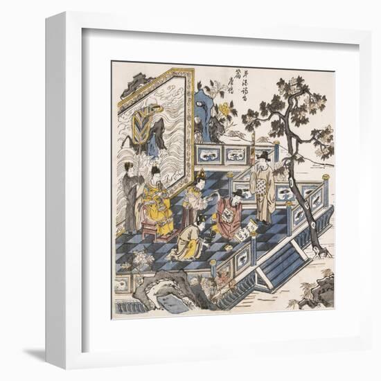 Li Bai Writing Poems-Li Bai xie Shi-Framed Art Print