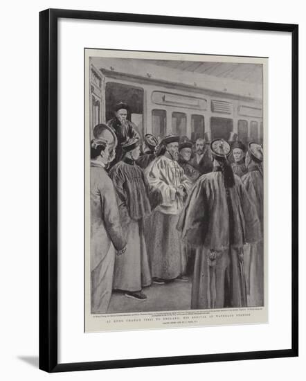 Li Hung Chang's Visit to England, His Arrival at Waterloo Station-Joseph Nash-Framed Giclee Print