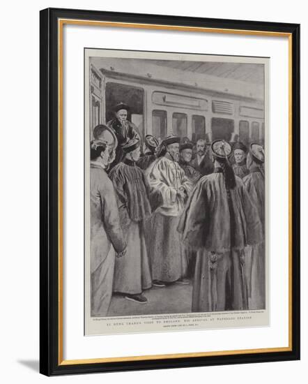 Li Hung Chang's Visit to England, His Arrival at Waterloo Station-Joseph Nash-Framed Giclee Print