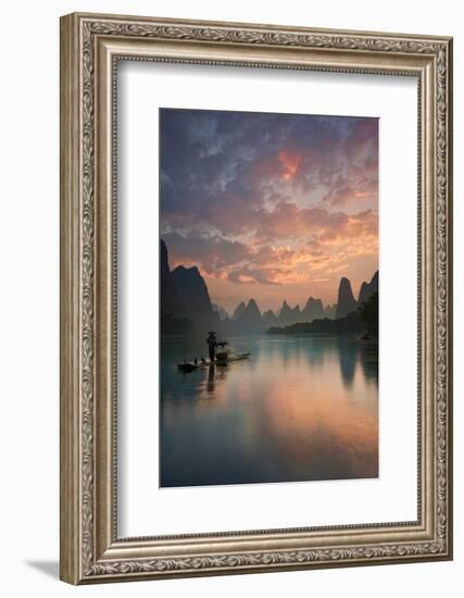 Li River Sunrise-Yan Zhang-Framed Photographic Print