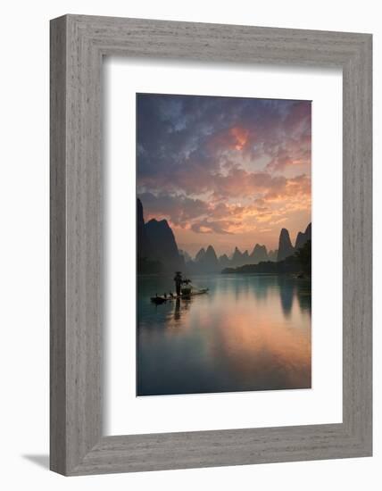 Li River Sunrise-Yan Zhang-Framed Photographic Print