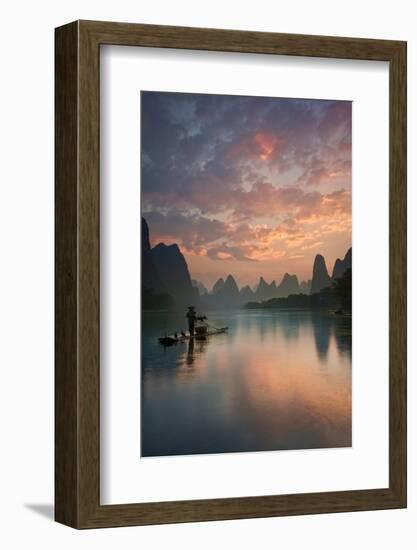 Li River Sunrise-Yan Zhang-Framed Photographic Print