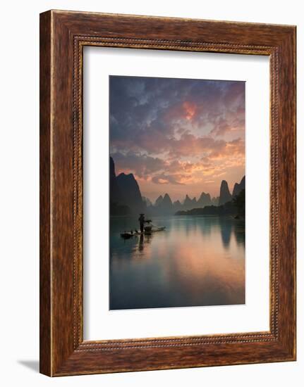 Li River Sunrise-Yan Zhang-Framed Photographic Print