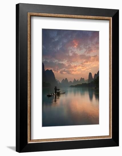 Li River Sunrise-Yan Zhang-Framed Photographic Print