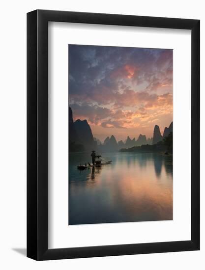 Li River Sunrise-Yan Zhang-Framed Photographic Print