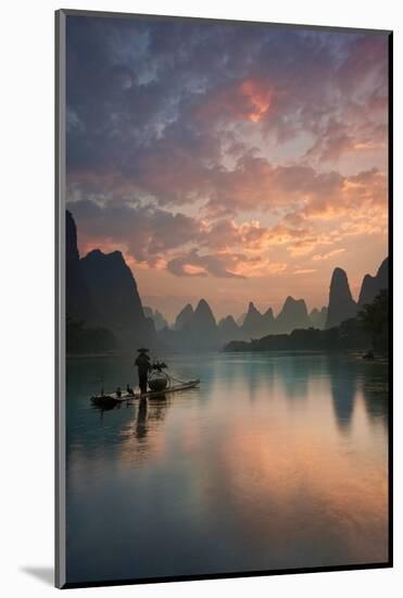 Li River Sunrise-Yan Zhang-Mounted Photographic Print