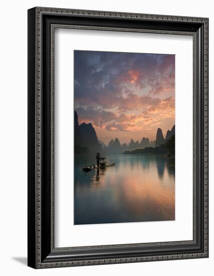 Li River Sunrise-Yan Zhang-Framed Photographic Print