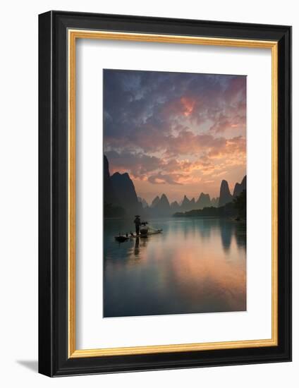 Li River Sunrise-Yan Zhang-Framed Photographic Print