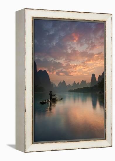 Li River Sunrise-Yan Zhang-Framed Premier Image Canvas