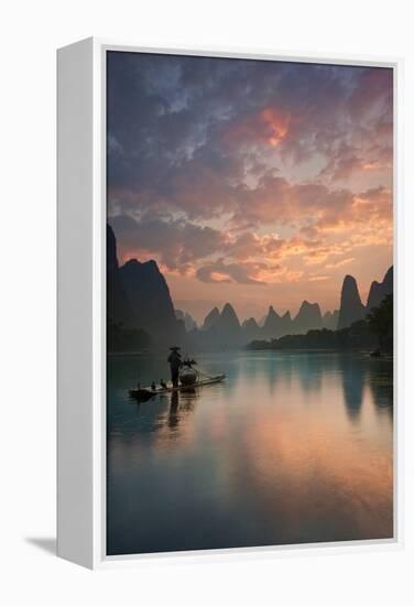 Li River Sunrise-Yan Zhang-Framed Premier Image Canvas