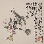 A Page (Dragonfly) from Flowers and Bird, Vegetables and Fruits-Li Shan-Framed Giclee Print
