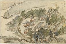 The Five Deer Hermitage, Early 17th C-Li Shida-Framed Giclee Print